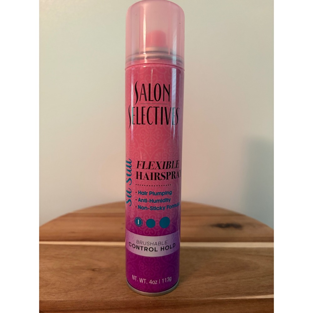 Salon Selectives 4 oz Step 1 Flexible Hairspray Non Sticky Anti Humidity